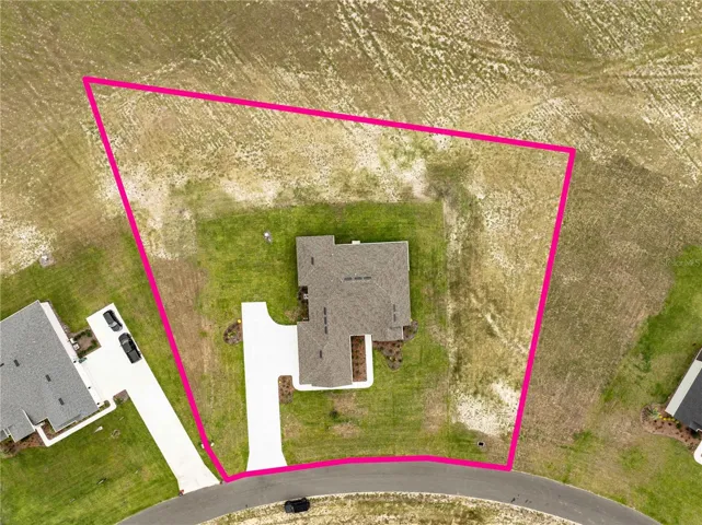 Aerial view of home