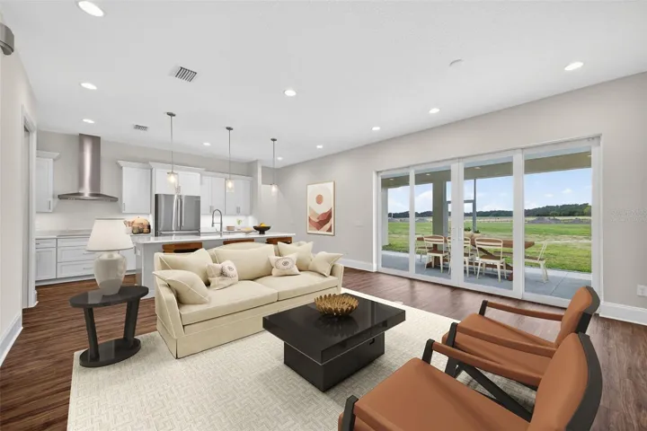 Living area has been virtually staged