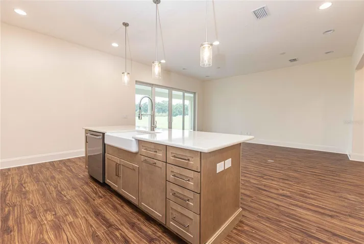 Large kitchen island