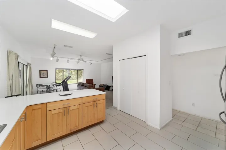 Open to the family room