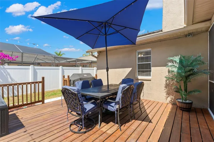 Wood deck