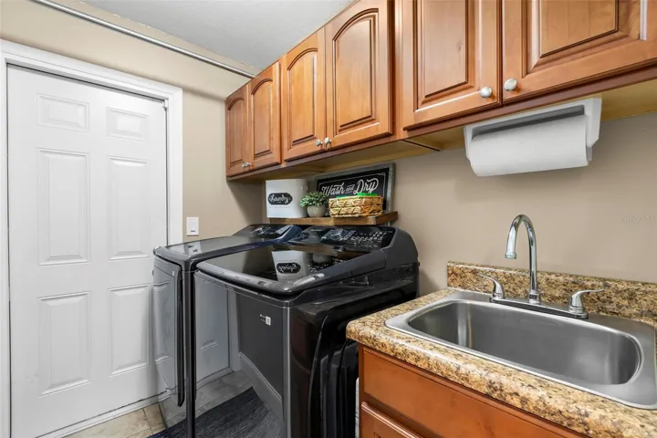 Laundry room with access to garage