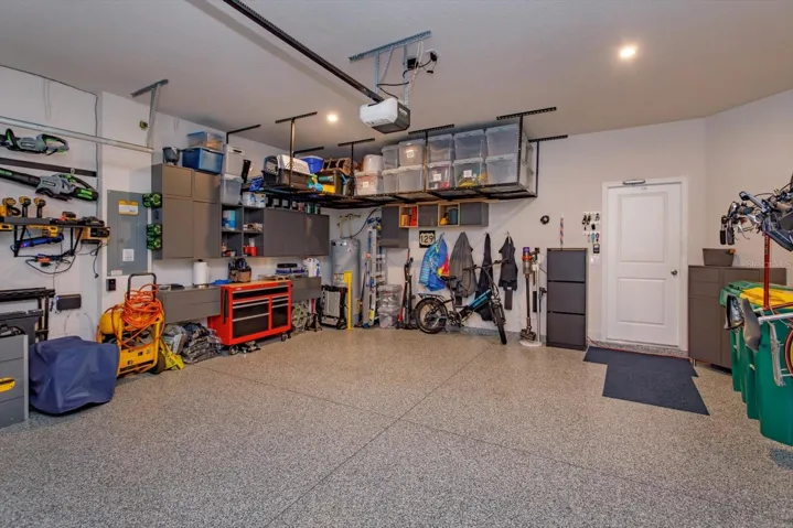 Garage with Epoxy Floor and Plenty of Storage