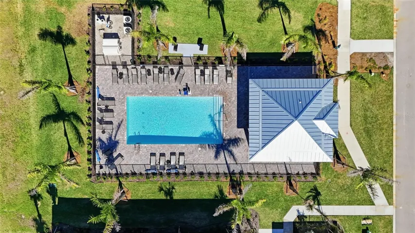 Satellite pool near condo building, one of 4 in the community