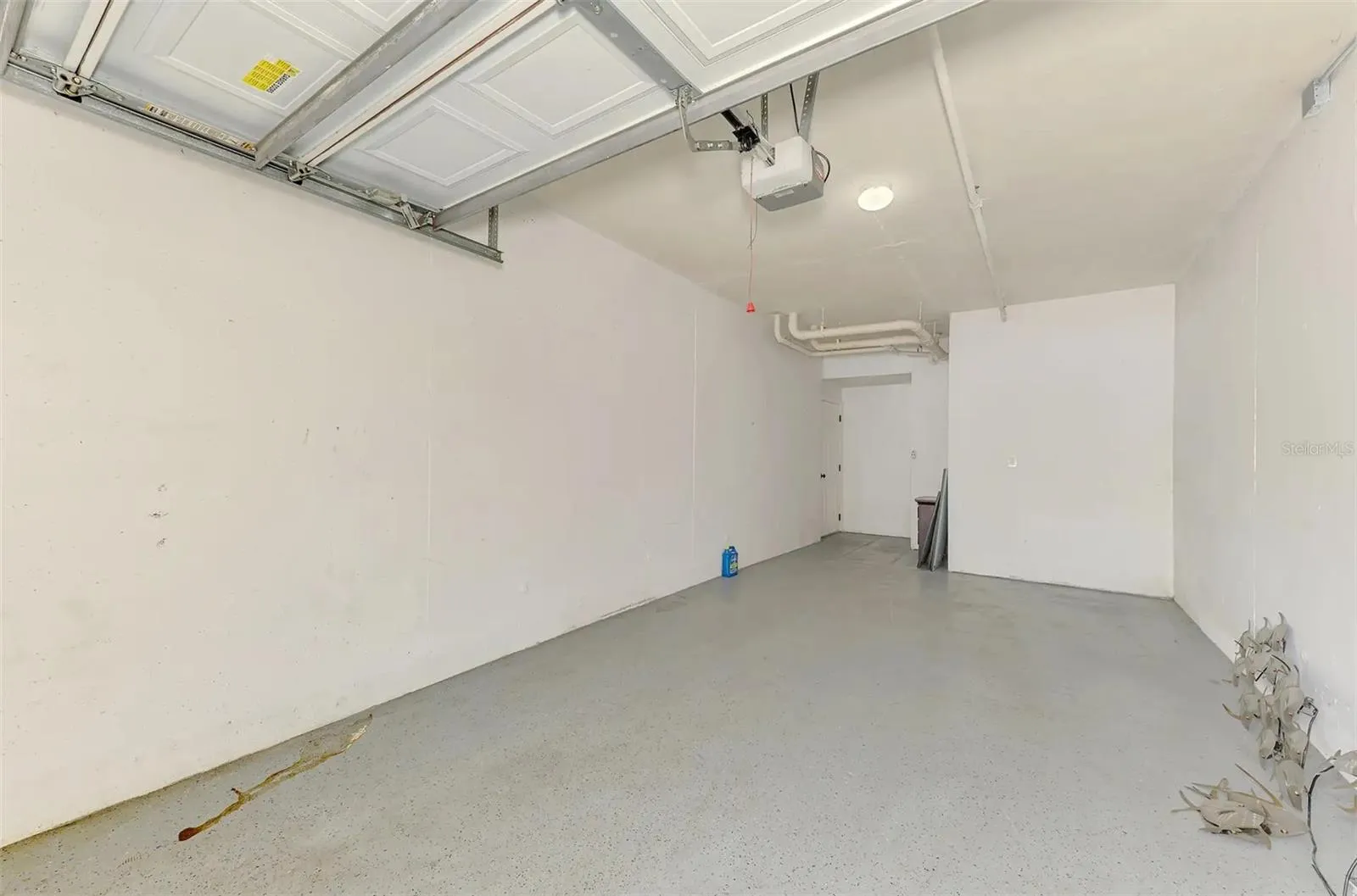 Inside Garage w entry to home