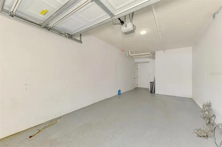 Inside Garage w entry to home