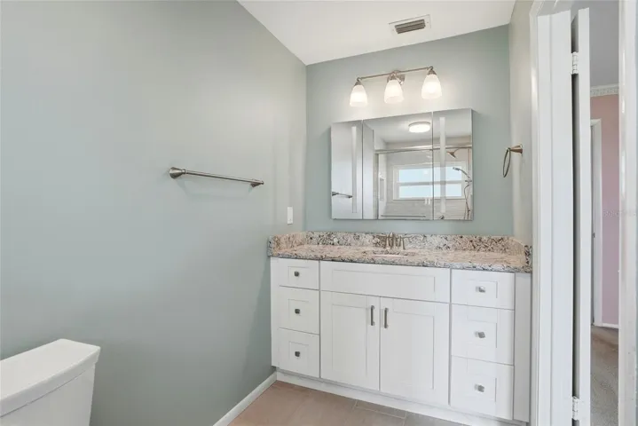 Primary bathroom off of the primary bedroom.