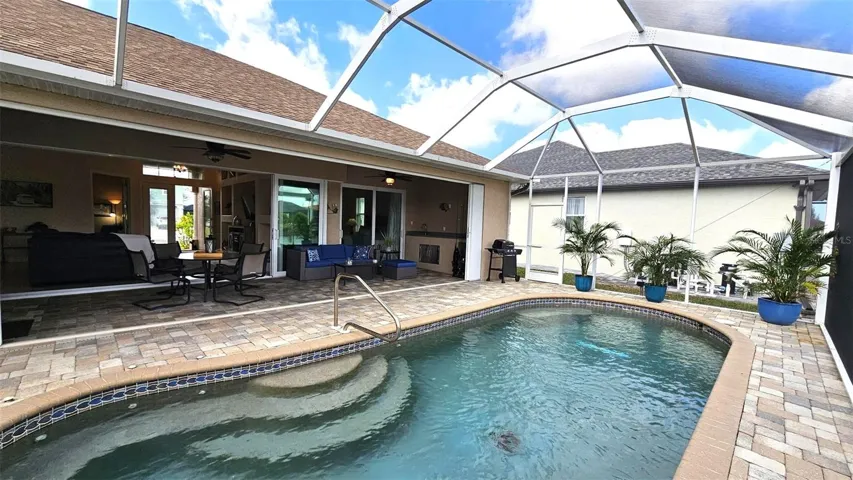 Heated salt water pool