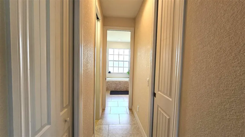 Hallway to master bath