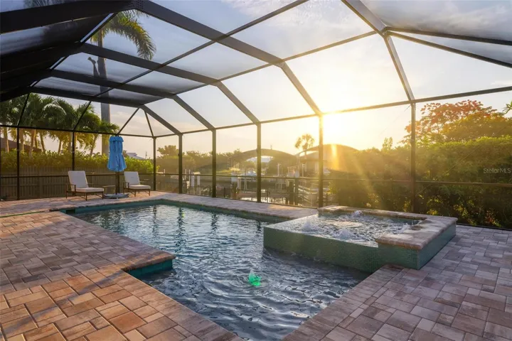 Newly built saltwater heated pool
