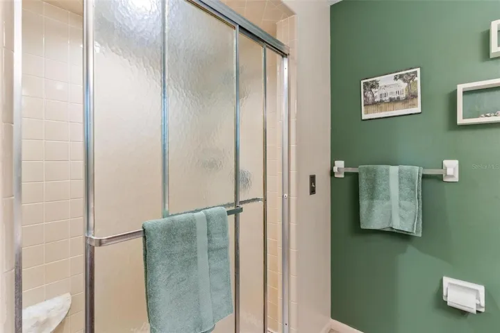 Large walk in shower...