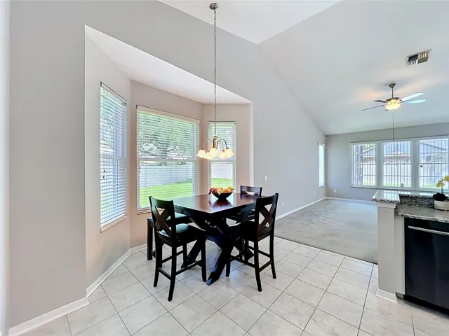Kitchen Nook with bay window