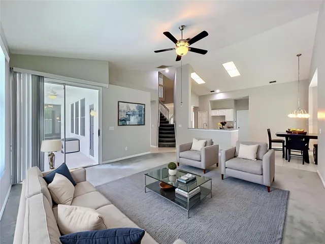 Virtually Staged Family Room