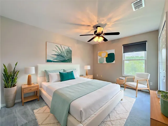 Virtually Staged upstairs Bedroom-2rd