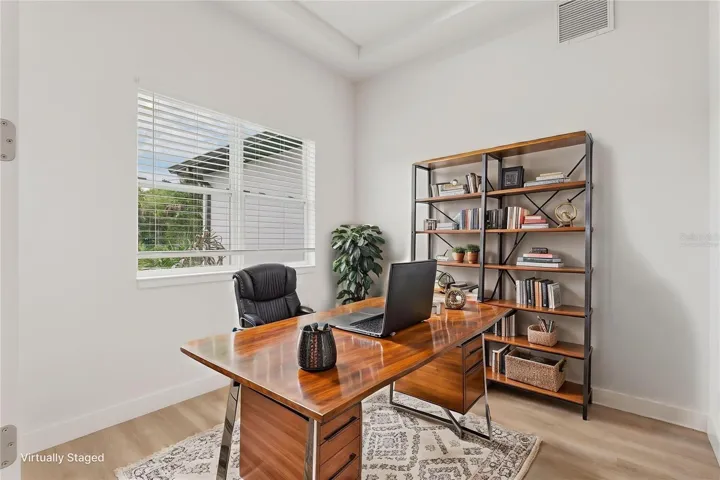 virtually staged office