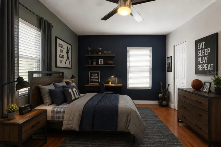 Primary bedroom (virtually staged)