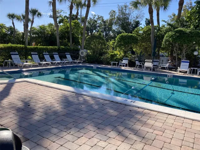 Heated pool.