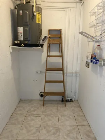 Laundry closet.