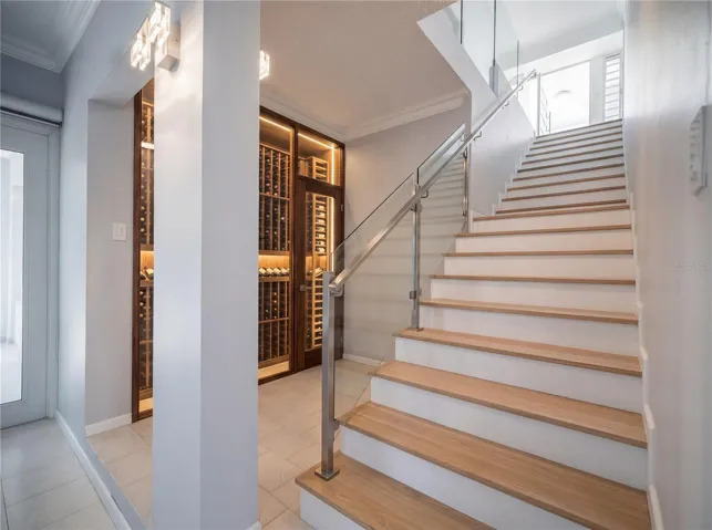 Virtual staging stairs and cava