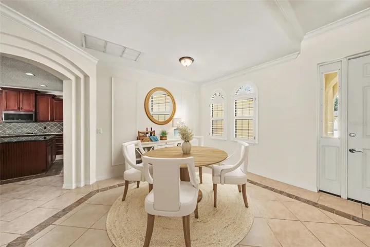 Entry way and Dining Room.