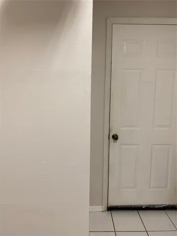 Garage Entry Door Interior from the Laundry Room