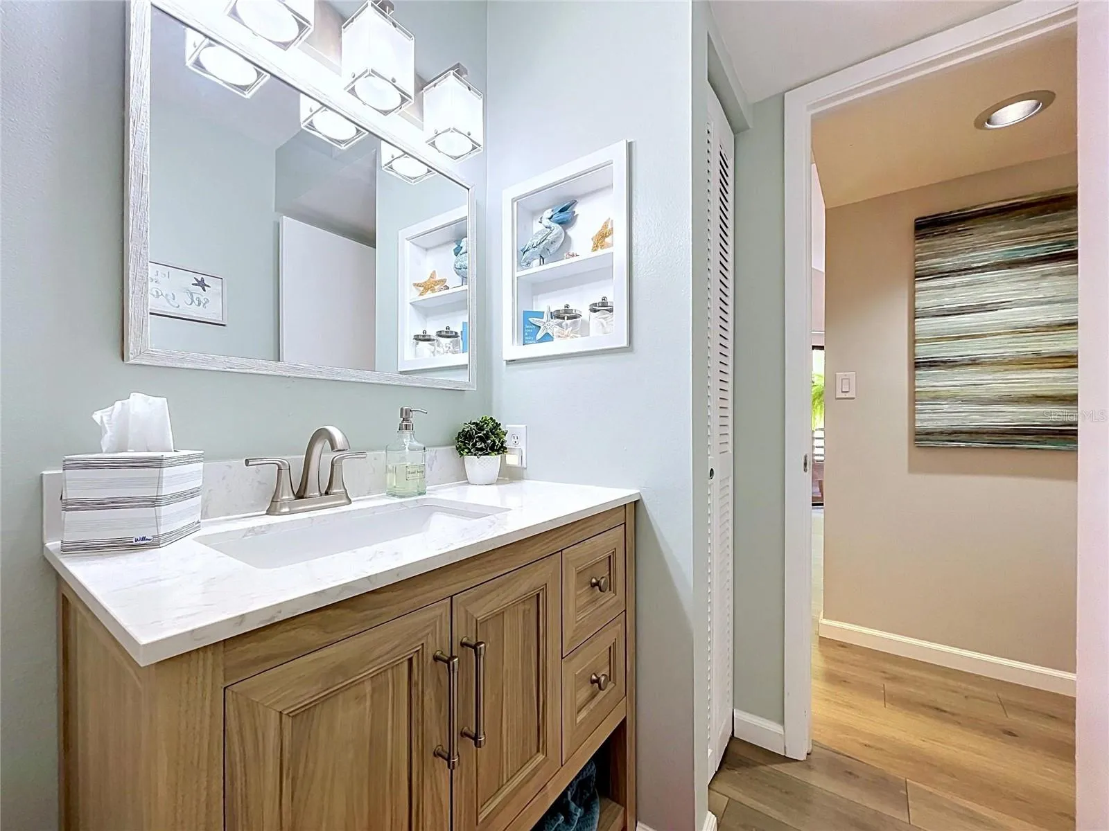New vanity in Guest bathroom
