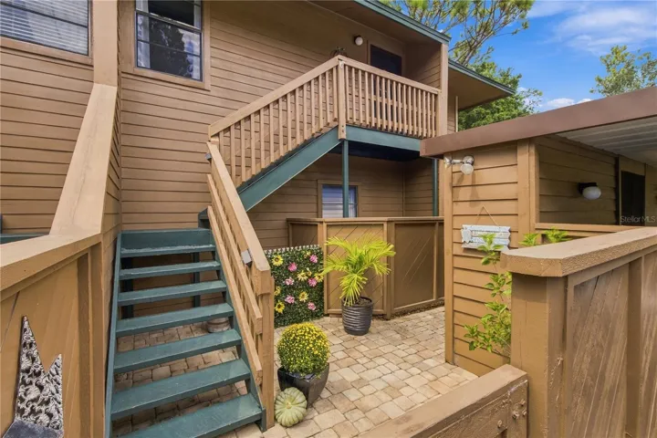 Stairway to 2nd floor unit