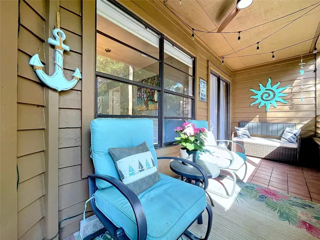 Fresh sunlight on the balcony