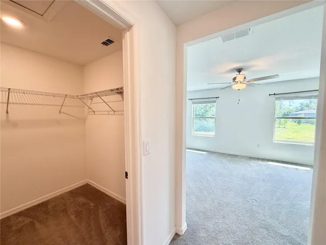 Primary walk in closet