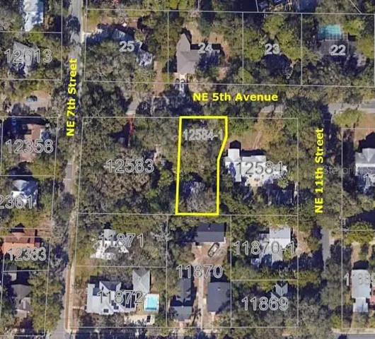 Aerial of Buildable Lot