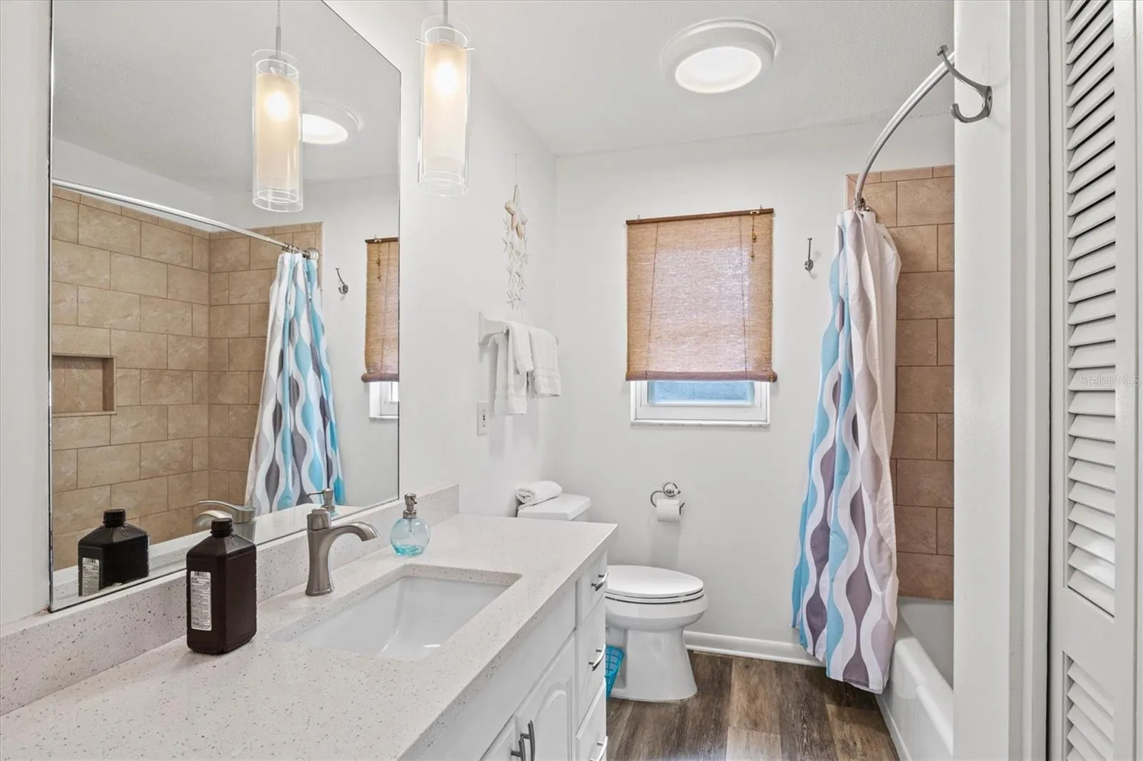 Guest Bath with Quartz Countertops
