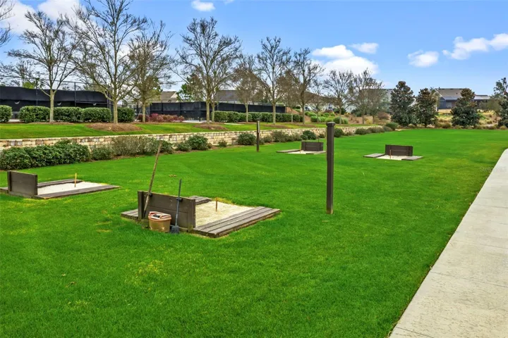 Horseshoe, Bocce Ball and Corn hole can also be found in the community.