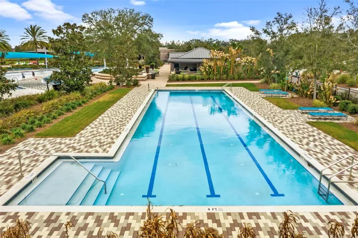 Lap and resort pools for whatever your fancy.