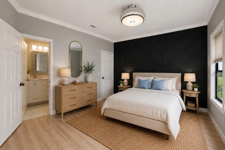 primary bedroom- virtual staging