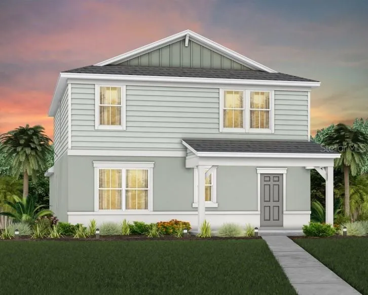 Exterior Design. Artistic rendering for this new construction home. Pictures are for illustrative purposes only. Elevations, colors and options may vary.