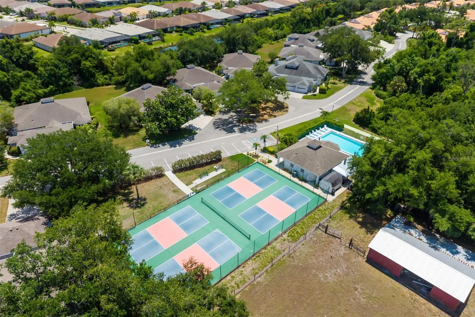Pickle ball and tennis courts