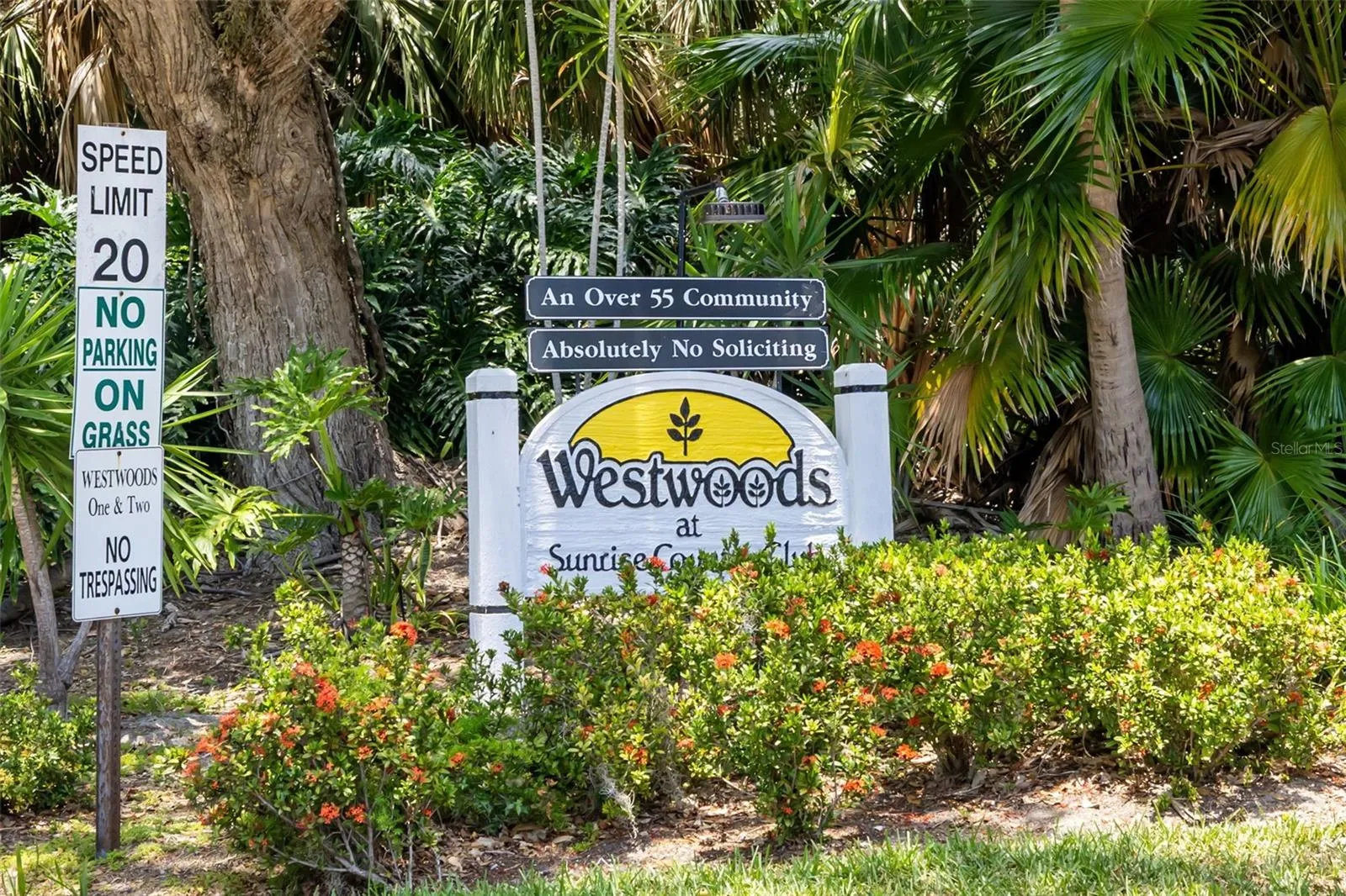 Front of the sign
