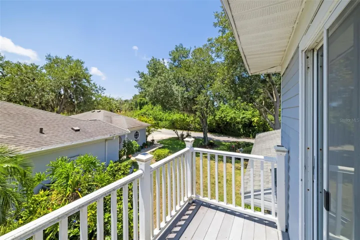 Second floor Balcony off the primary
