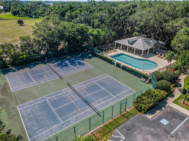 Tennis/Pickleball courts and Pool