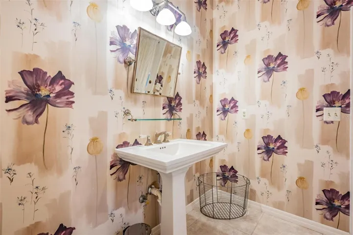 Guest Bathroom with Pool Area Access