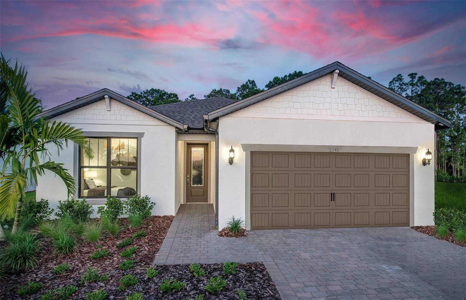 Pictures are of decorated model home