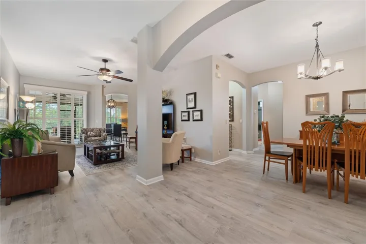 Open Floor plan of LR & DR