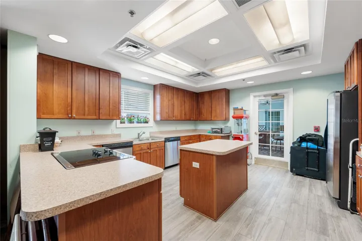 Kitchen in card room