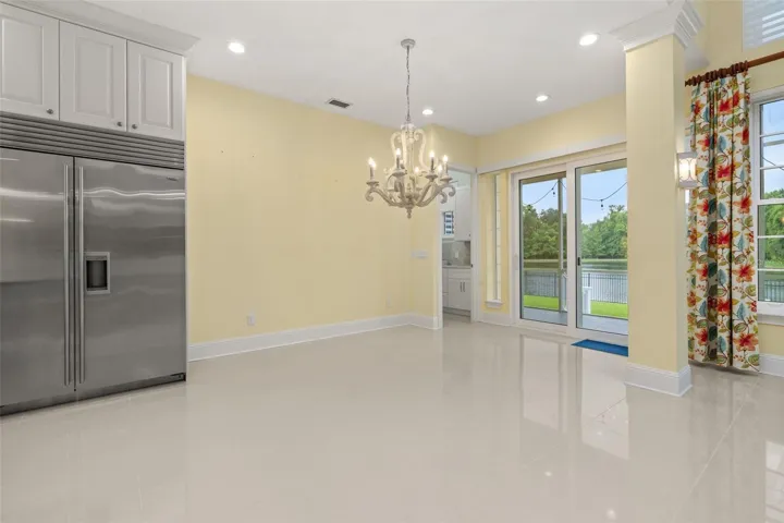 Sub Zero Refrigerator / Dinette Space