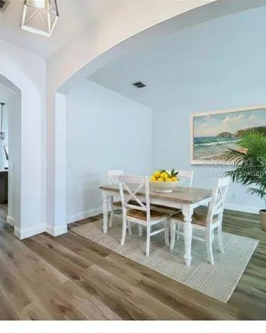 Dining room/flex space virtually staged