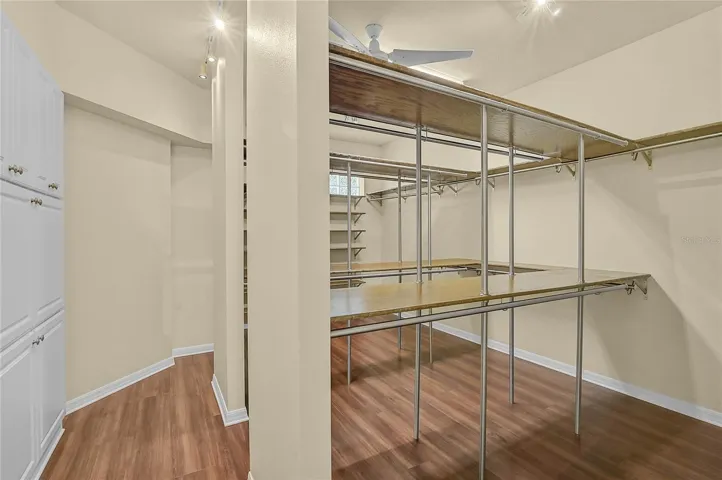 Primary closet