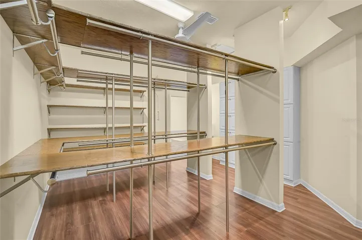 Primary closet