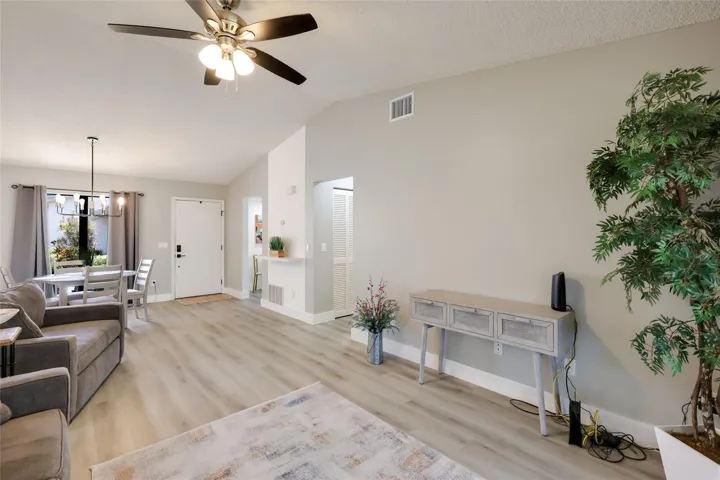 First Door Leads to an Eat-in Kitchen
