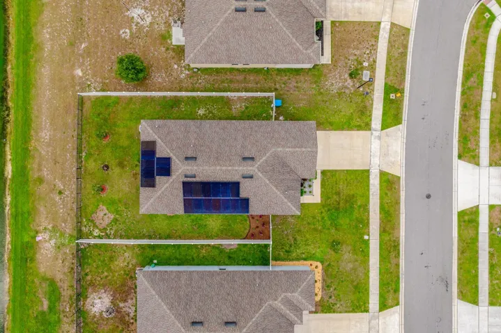 Solar panels help keep energy costs low.
