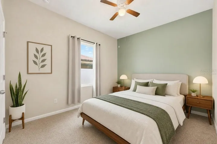 Second Bedroom. Virtually Staged.